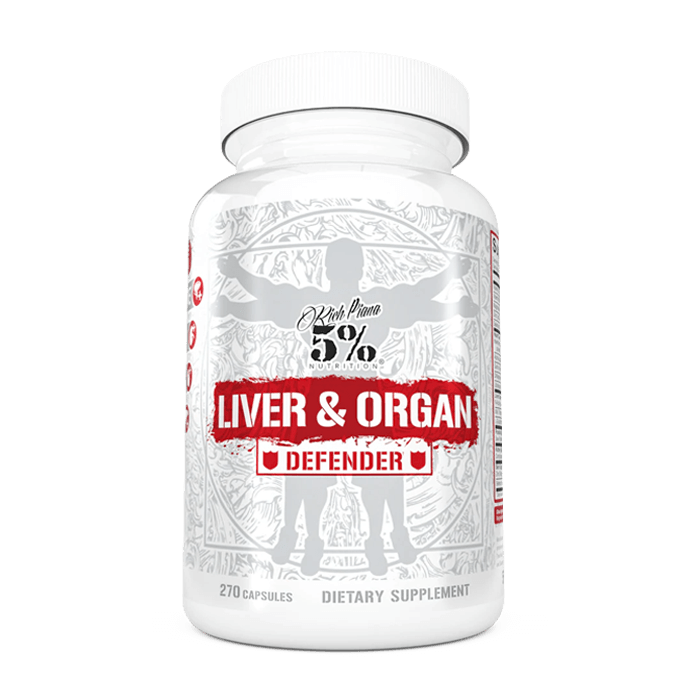 Rich Piana 5% Nutrition Liver & Organ Defender  - Legendary Series- 270 Capsules