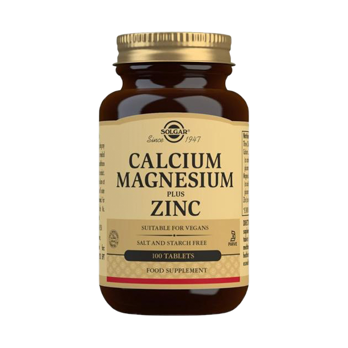 Solgar Calcium Magnesium Zinc - 100 tabs
