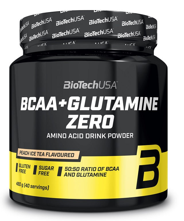 BCAA + Glutamine Zero, Peach Ice Tea - 480 grams