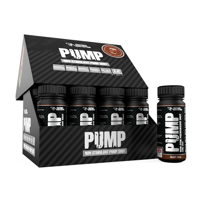 Refined Nutrition PUMP Non Stim Pre-workout Shots - 60ml x 12 - Expired
