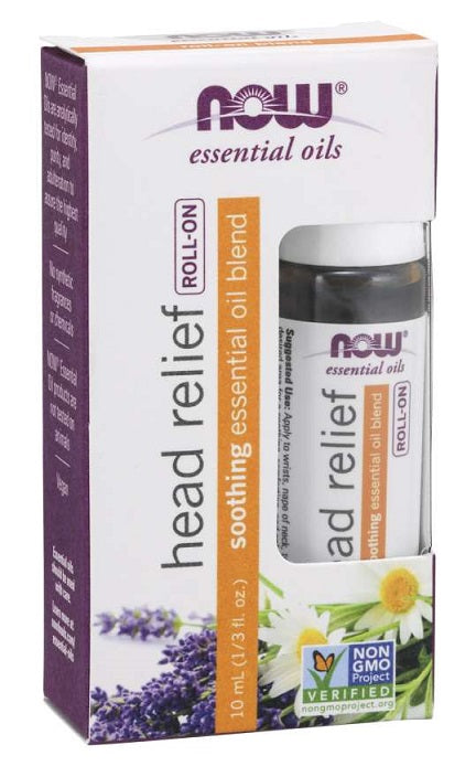 Essential Oil Roll-On, Head Relief Blend - 10 ml.