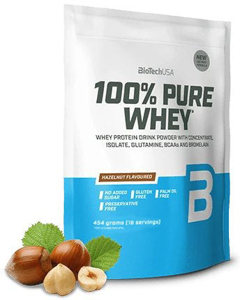 100% Pure Whey, Hazelnut - 454 grams