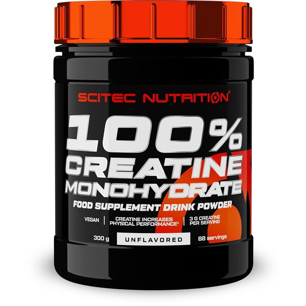 100% Creatine Monohydrate, Unflavored - 300 grams