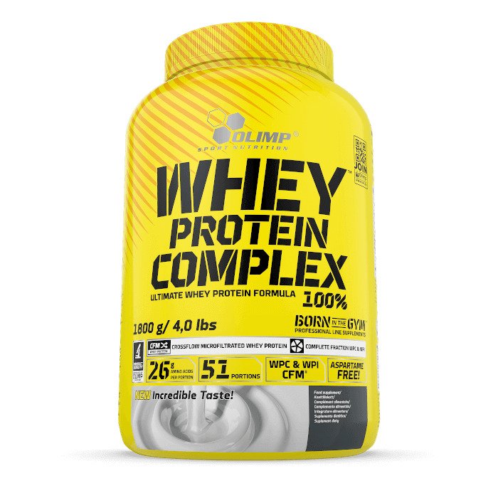 Whey Protein Complex 100%, Cookies Cream - 1800 grams