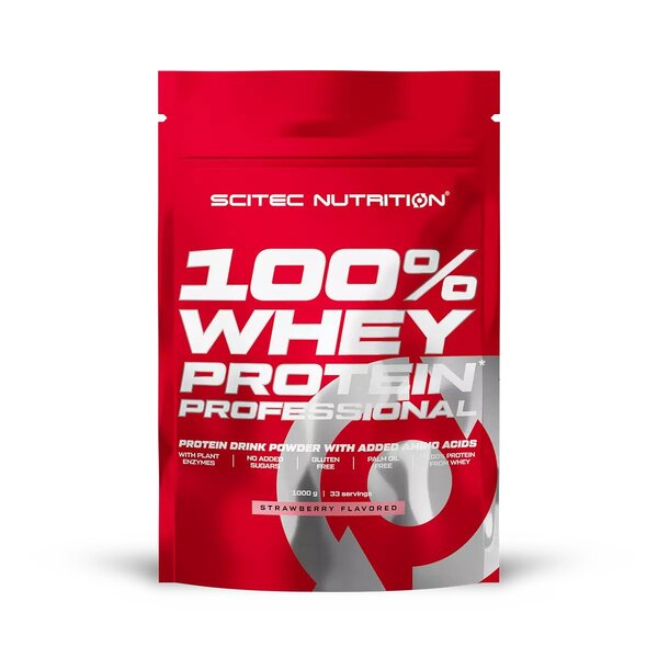 100% Whey Protein Professional, Strawberry - 1000 grams
