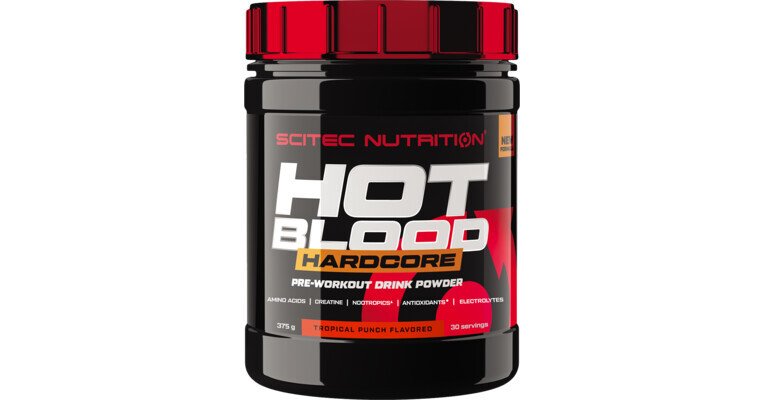 Hot Blood Hardcore, Tropical Punch - 375 grams