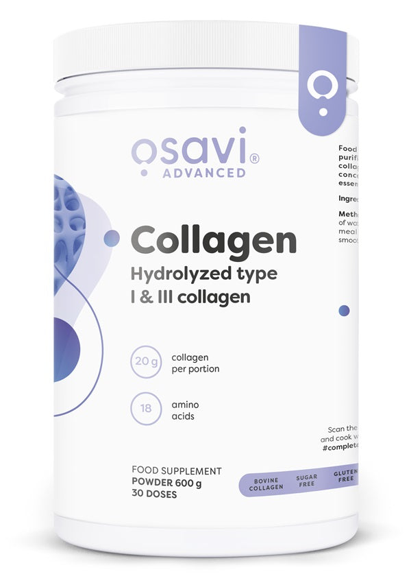 Collagen Hydrolysed Type I & III, Unflavoured - 600 grams