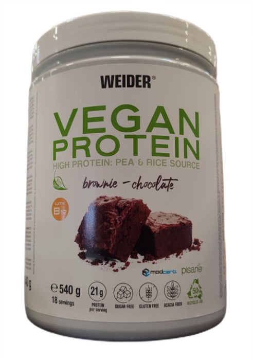 Vegan Protein, Brownie Chocolate - 540 grams