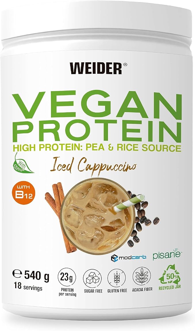Vegan Protein, Iced Cappuccino - 540 grams
