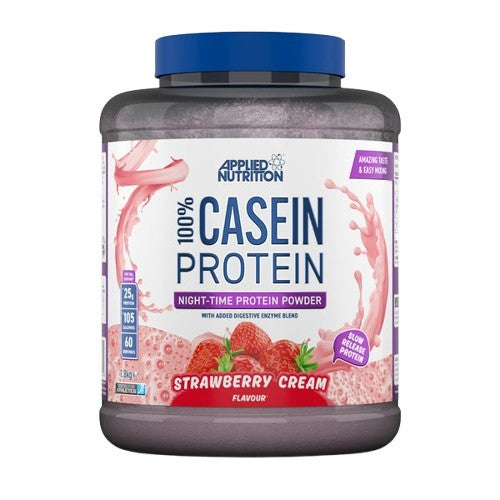 100% Casein Protein, Strawberry Cream - 1800 grams