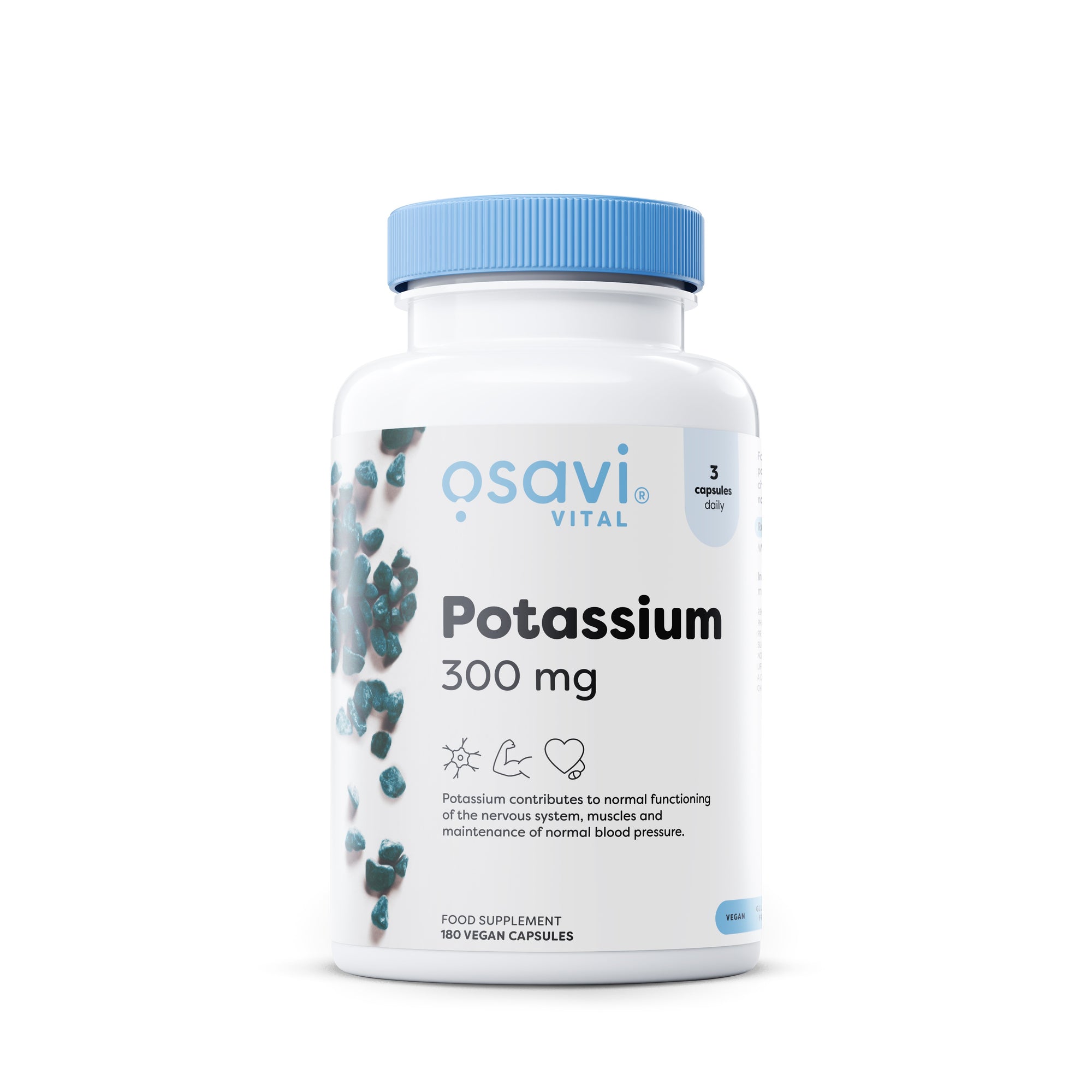 Potassium, 300mg - 180 vegan caps