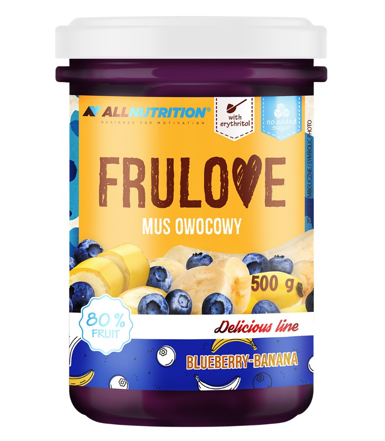 Frulove Mousse, Blueberry-Banana - 500 grams