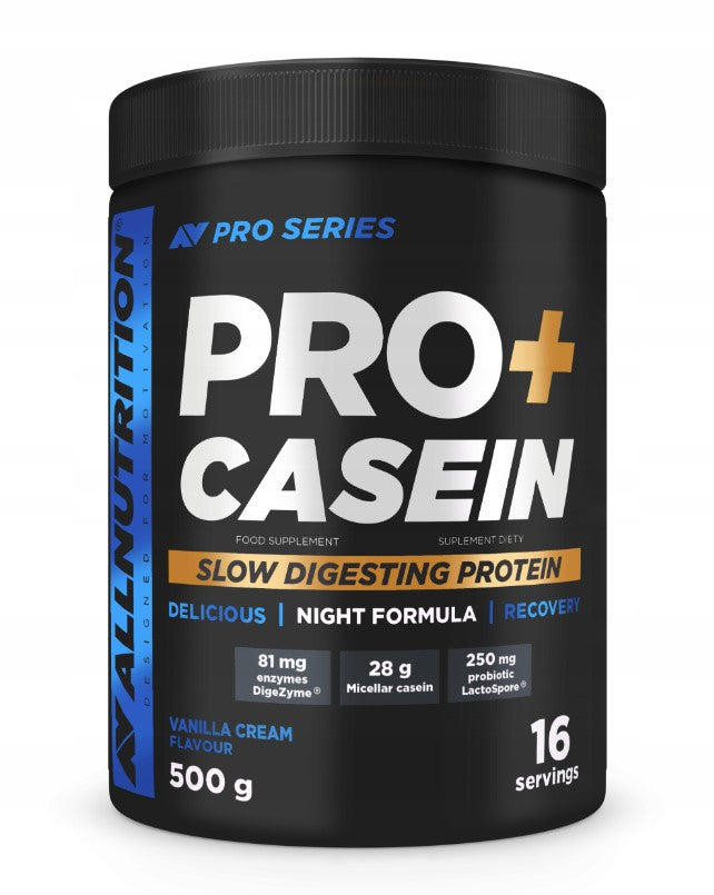 Pro+ Casein, Vanilla Cream - 500 grams