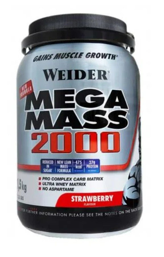 Mega Mass 2000, Strawberry - 1500 grams