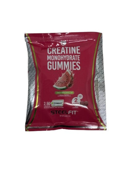 Creatine Monohydrate Gummies, Juicy Watermelon - 2 gummies (1 serving)