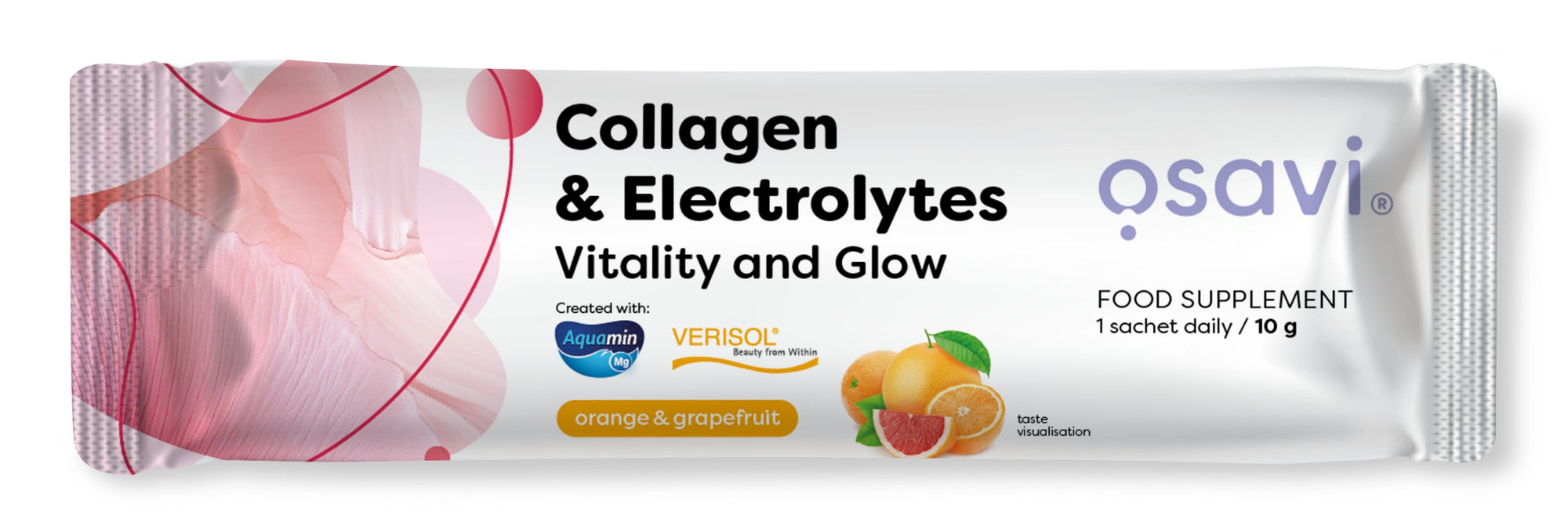 Collagen Electrolytes Vitality and Glow, Orange & Grapefruit - 10 grams (1 serving)