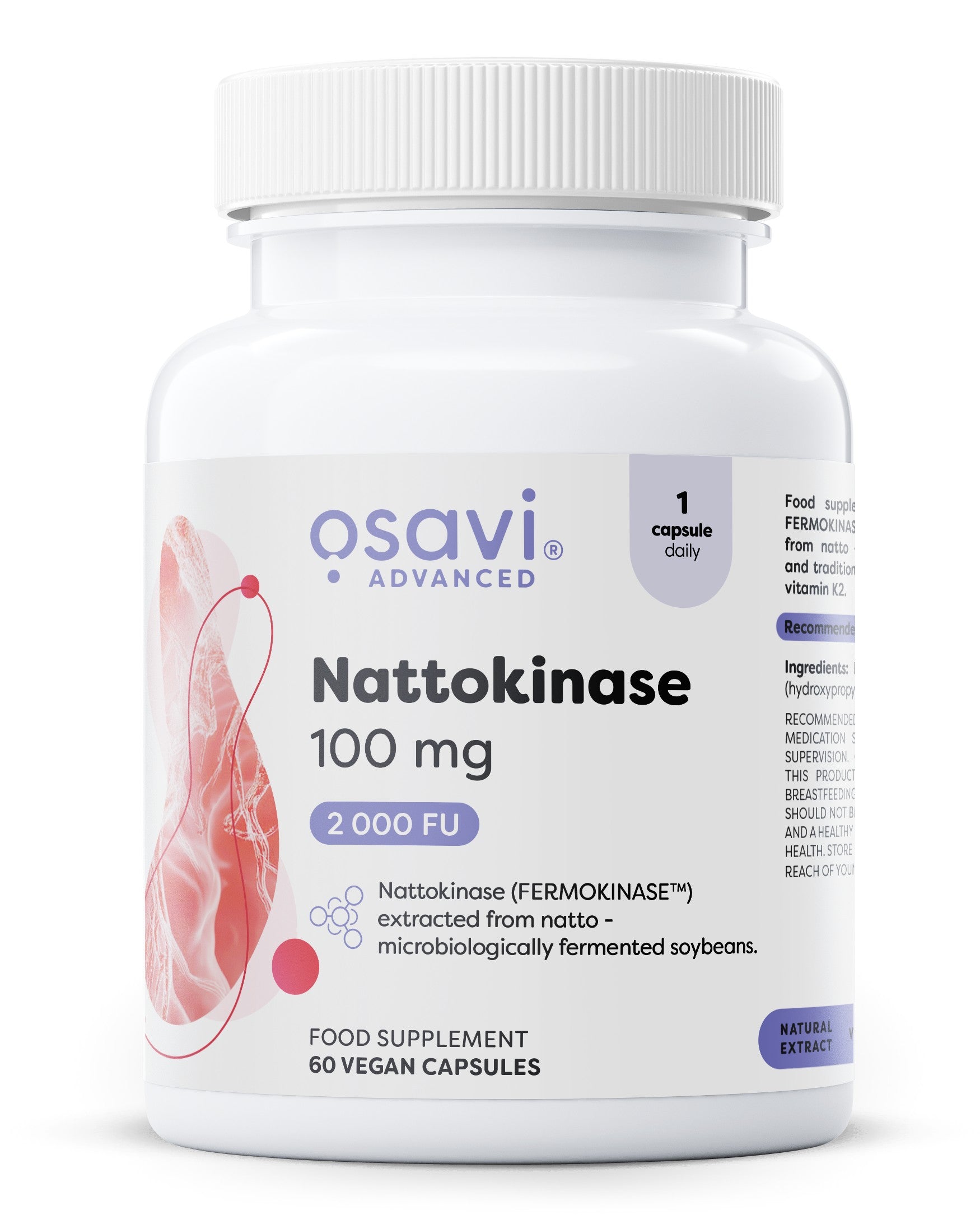 Nattokinase, 100mg - 60 vegan caps