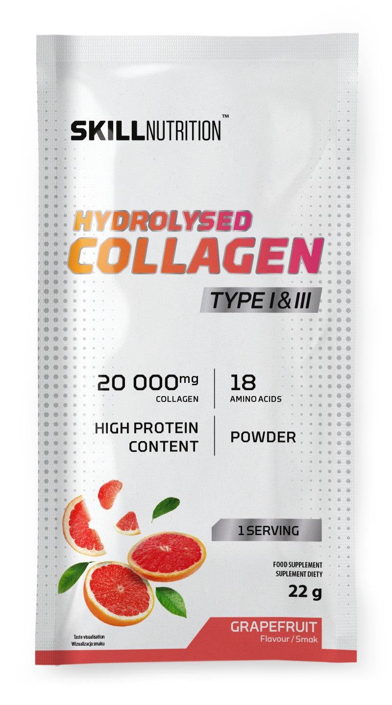 Hydrolysed Collagen Type I & III, Grapefruit - 22 grams (1 serving)