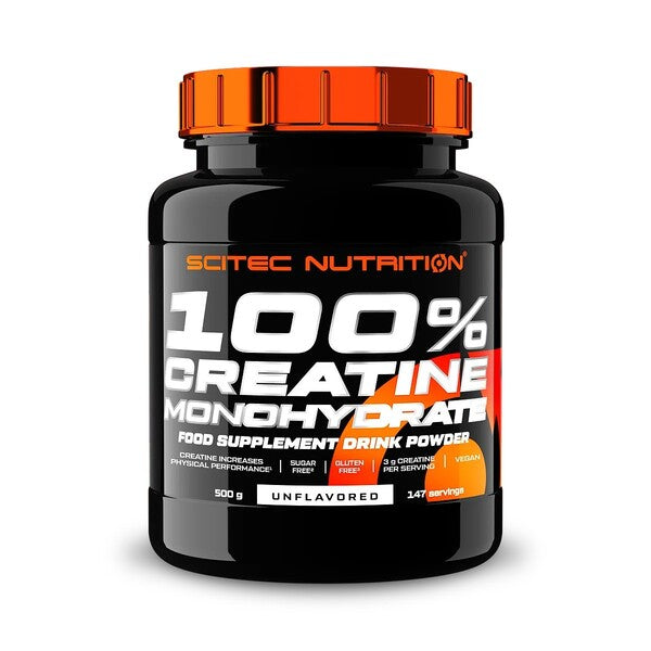 100% Creatine Monohydrate, Unflavored - 500 grams