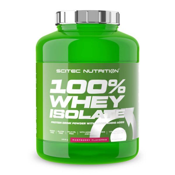 100% Whey Isolate, Raspberry - 1816 grams