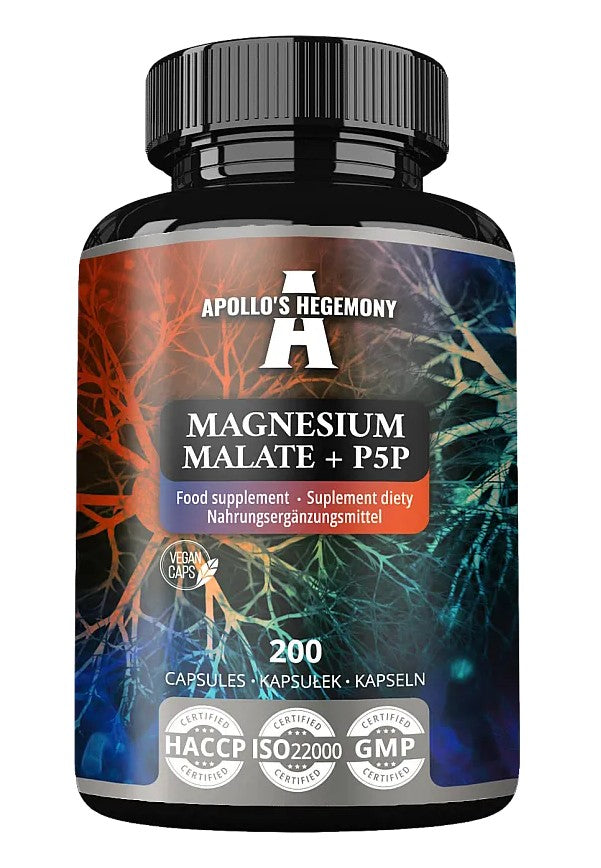 Magnesium Malate + P5P - 200 caps
