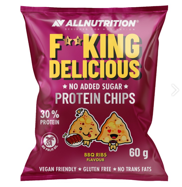 Fitking Delicious Protein Chips, BBQ Ribs - 60 grams