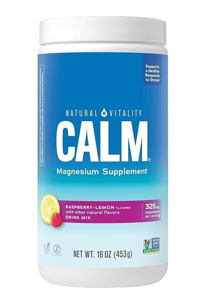 Natural Calm, Raspberry Lemon - 453 grams