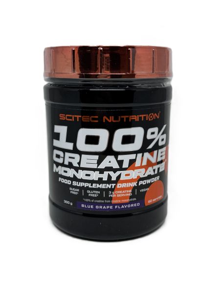 100% Creatine Monohydrate, Blue Grape - 300 grams