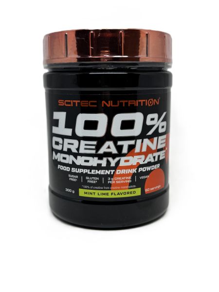 100% Creatine Monohydrate, Mint Lime - 300 grams