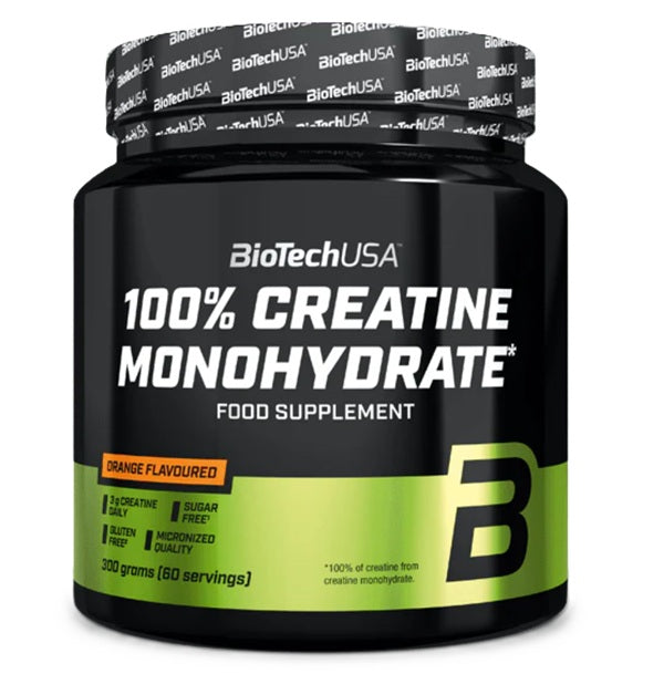 100% Creatine Monohydrate, Orange - 300 grams