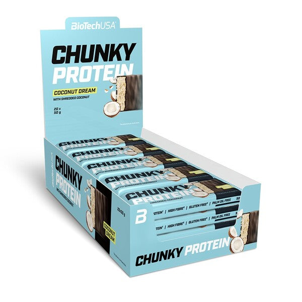 Chunky Protein Bar, Coconut Dream - 20 x 50g