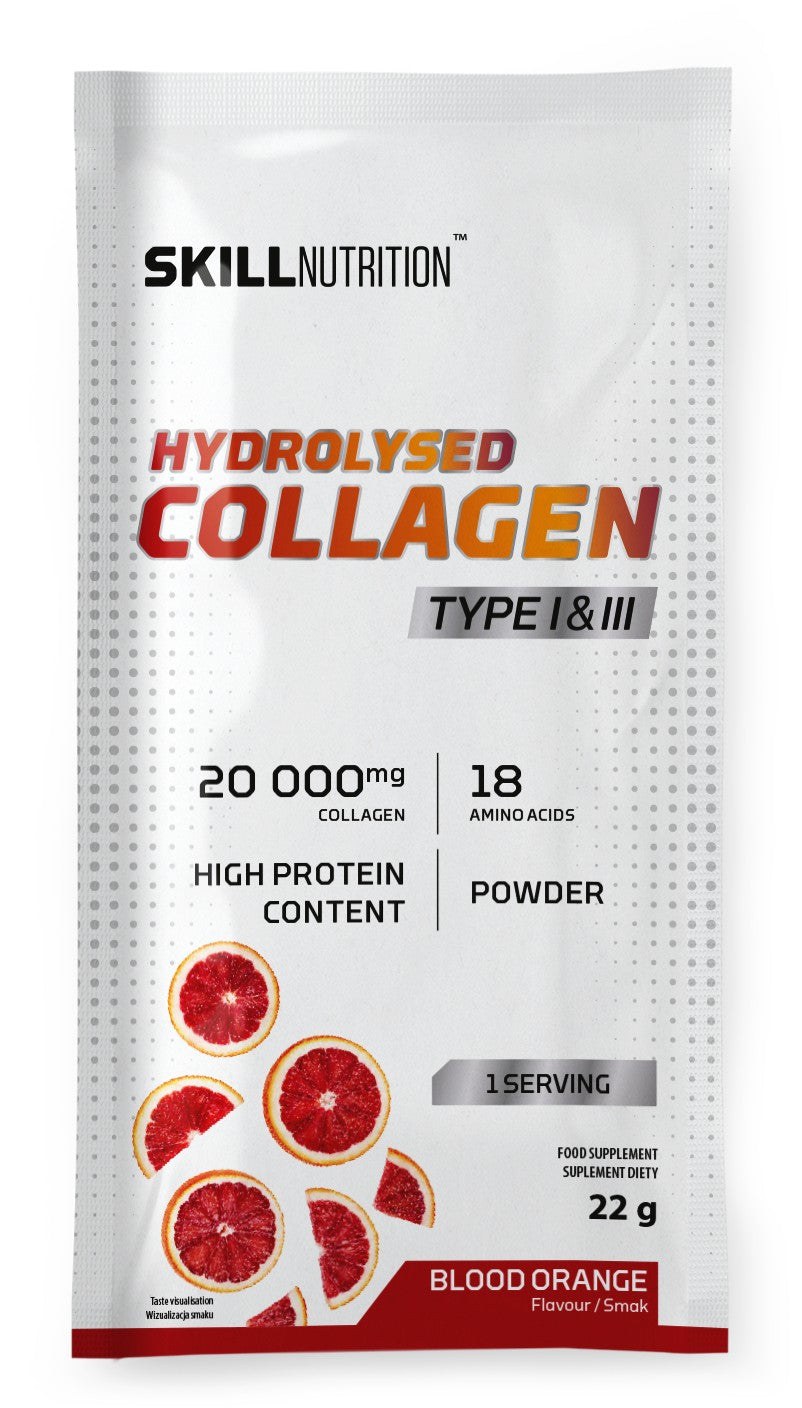 Hydrolysed Collagen Type I & III, Blood orange - 22 grams (1 serving)