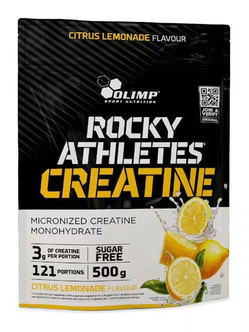 Rocky Athletes Creatine, Citrus Lemonade - 500 grams
