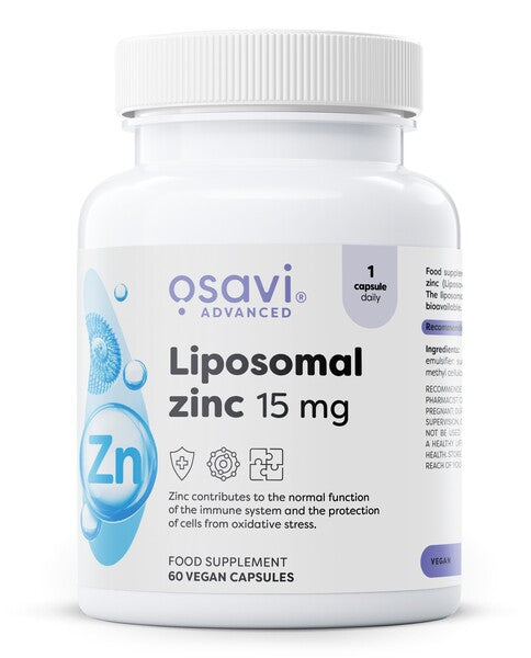 Liposomal Zinc, 15mg - 60 vegan caps