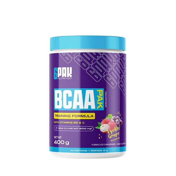 BCAA Pak, Lychee Grape - 400 grams