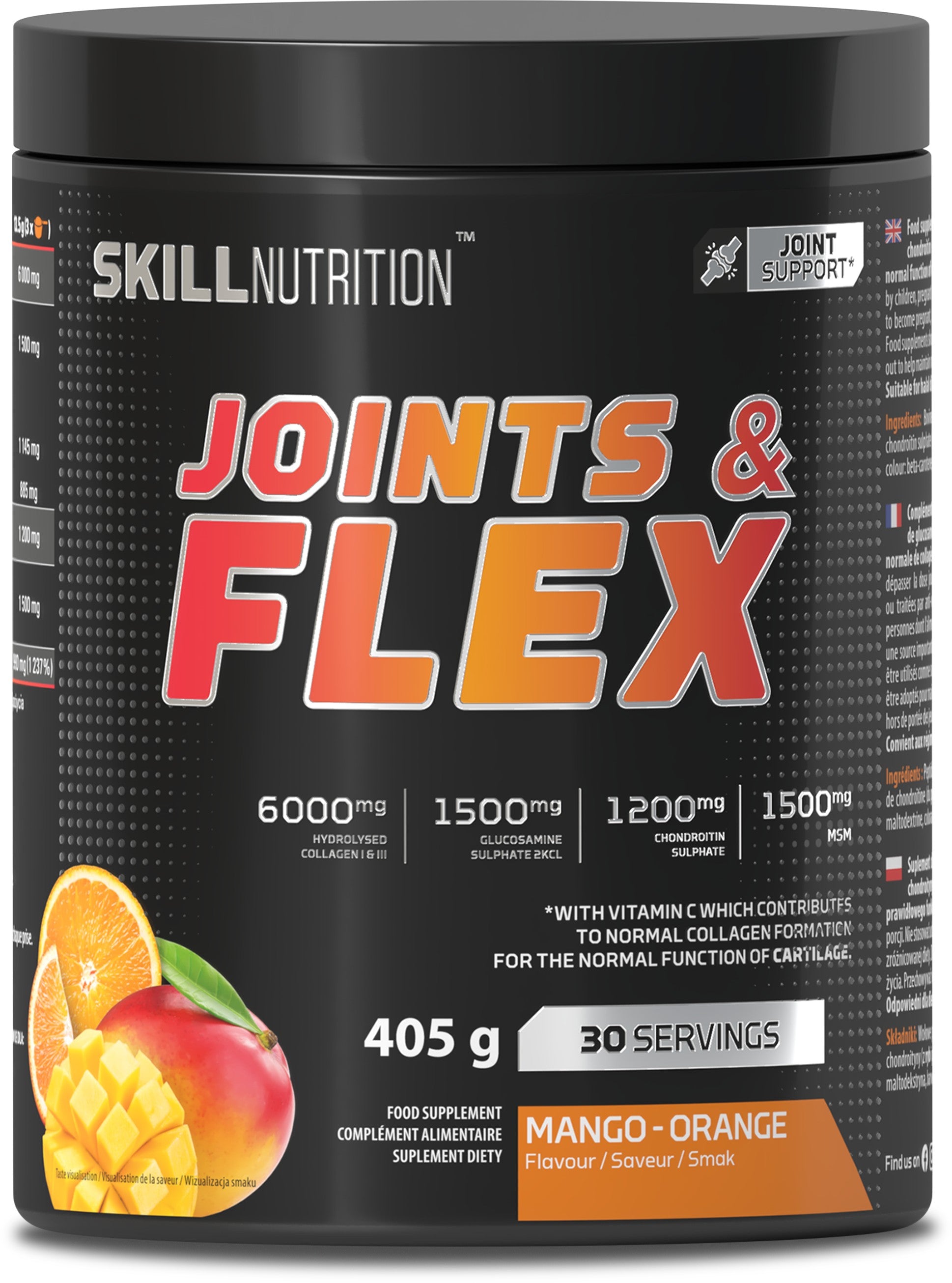 Joints & Flex Powder, Mango-Orange - 405 grams