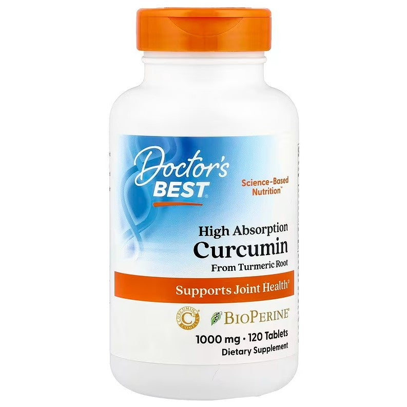 High Absorption Curcumin From Turmeric Root with C3 Complex & BioPerine, 1000mg - 120 tablets