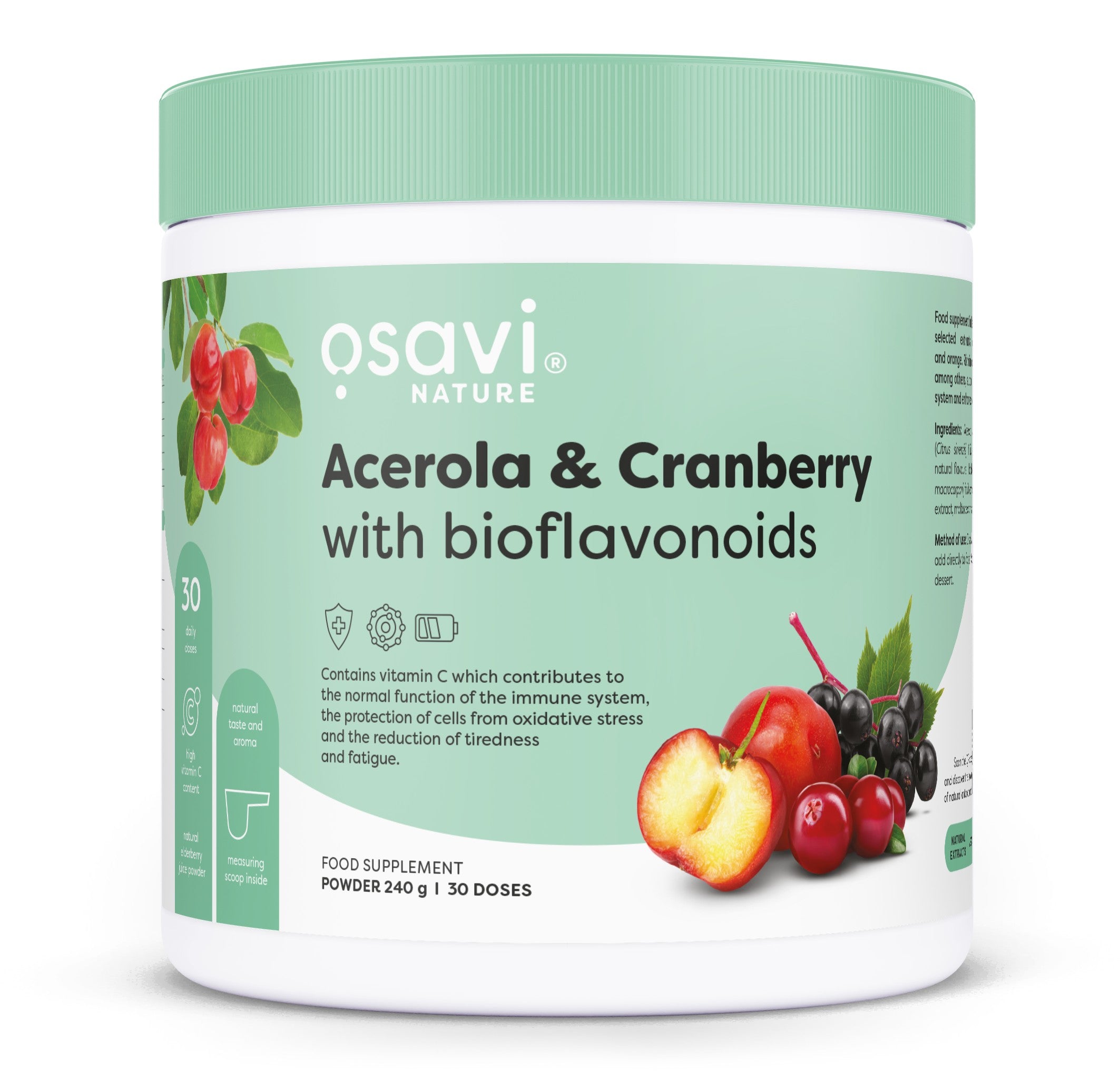 Acerola & Cranberry with Bioflavonoids - 240 grams