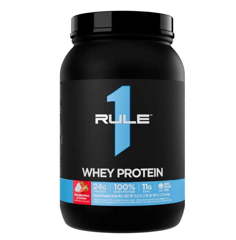 R1 Whey Protein, Strawberries & Creme - 905 grams