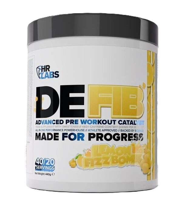 Defib Advanced Pre Workout Catalyst, Lemon Fizz Bombs - 440 grams