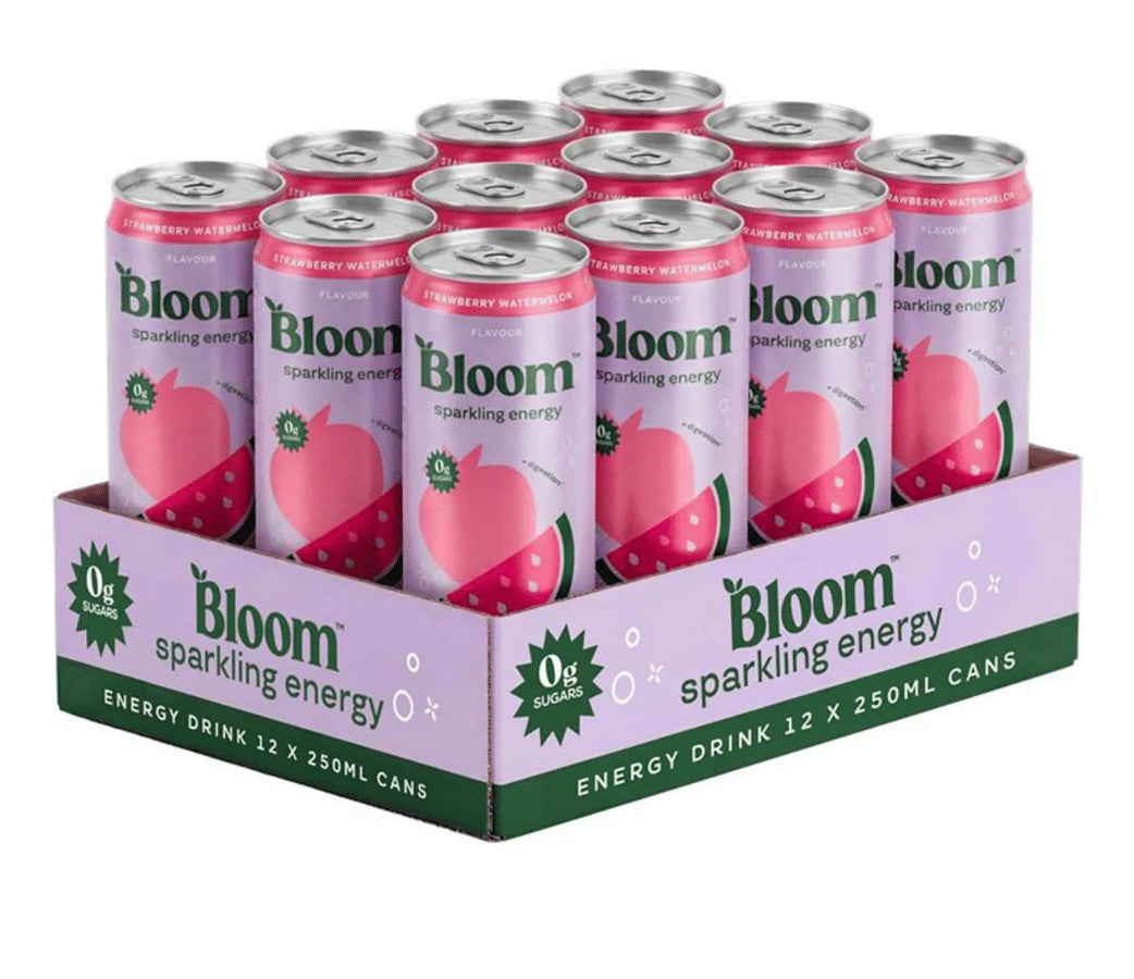 Sparkling Energy, Strawberry Watermelon - 12 x 250ml.