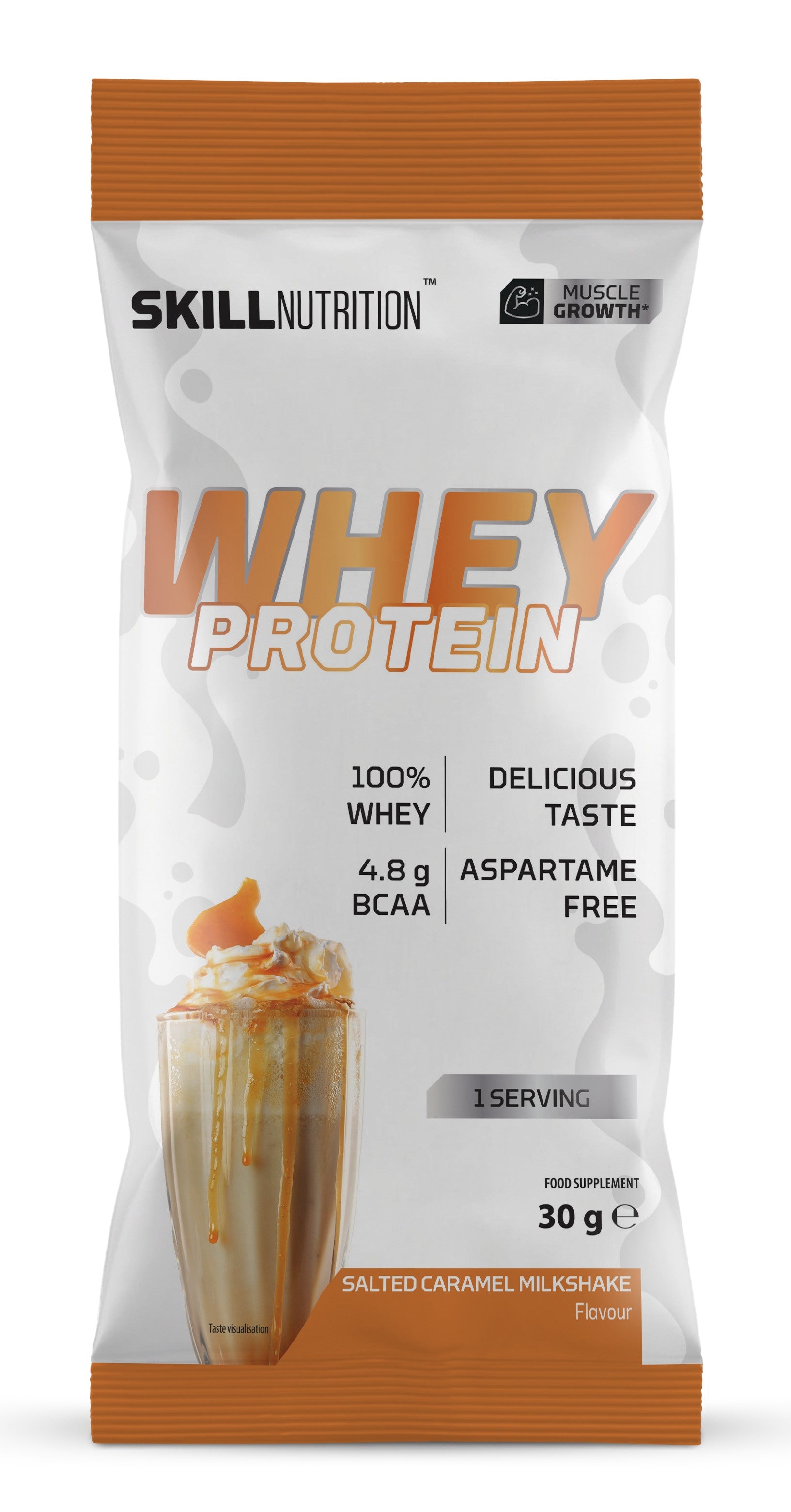 Whey Protein Powder, Salted Caramel Milkshake - 30 grams (1 serving)