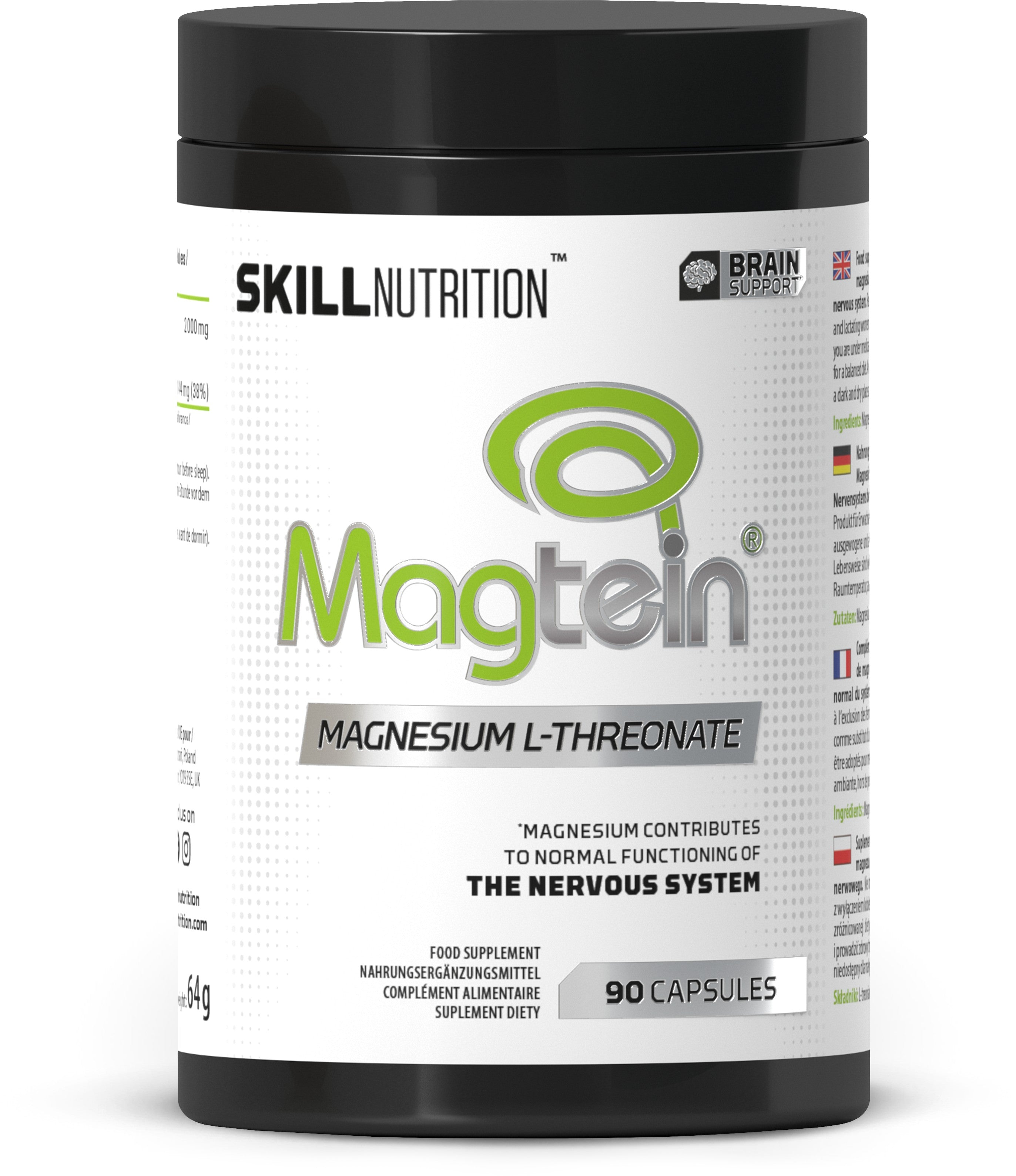 Magtein, Magnesium L-Threonate - 90 caps