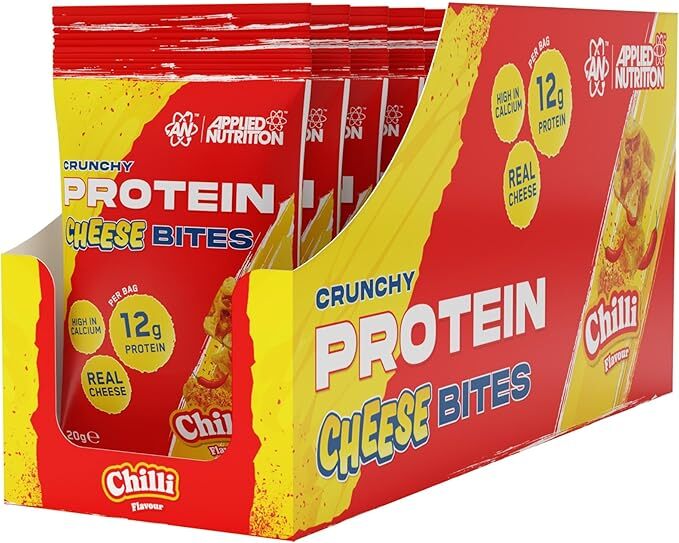 Crunchy Protein Cheese Bites, Chilli - 10 x 20g