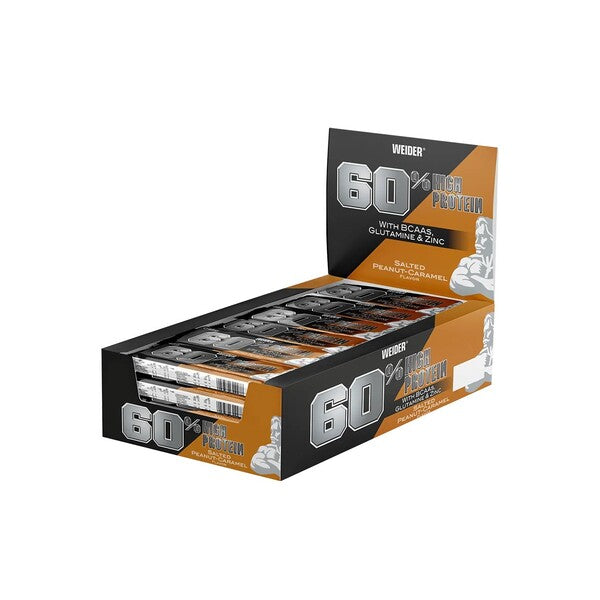 60% Protein Bar, Salted Peanut-Caramel - 24 x 45g