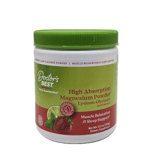High Absorption Magnesium Powder, Strawberry Lime - 350 grams