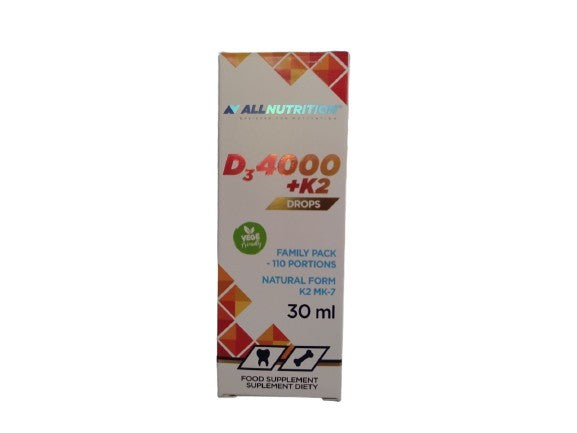 Vit D3 4000 + K2 Drops - 30 ml.