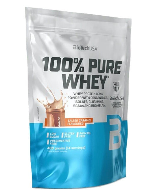 100% Pure Whey, Salted Caramel - 400 grams