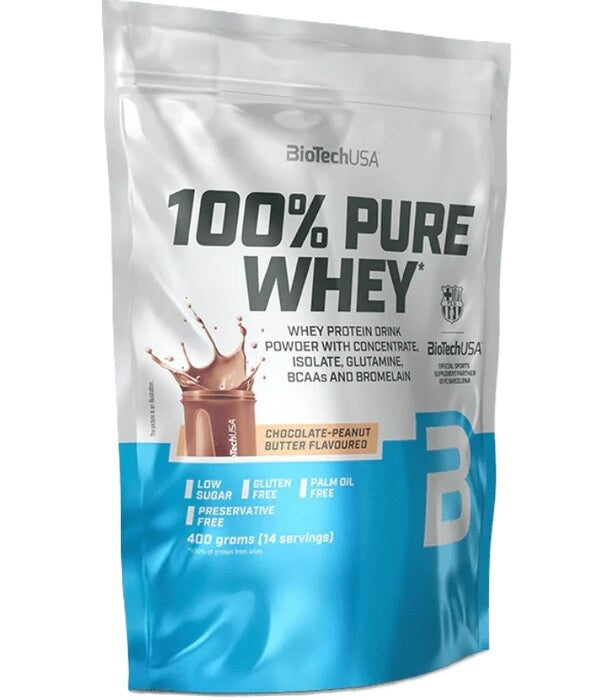 100% Pure Whey, Chocolate-Peanut - 400 grams