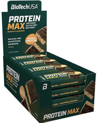 Protein Max Bar, Banana - 16 x 45g